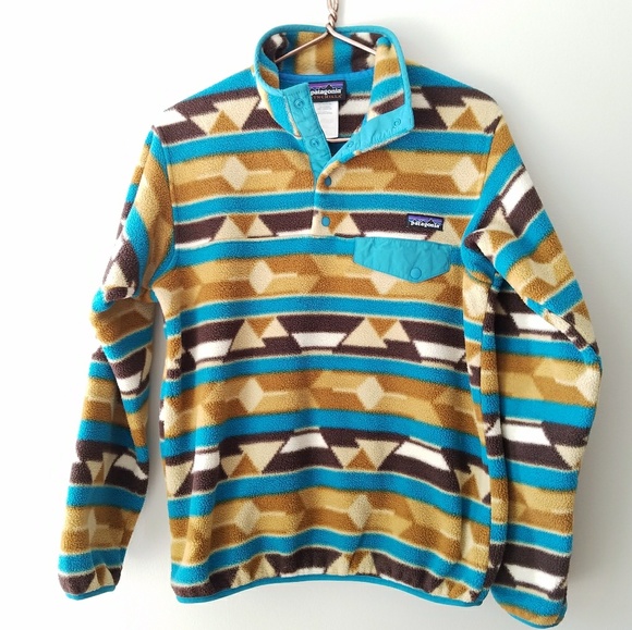 Patagonia Sweaters - Patagonia | Aztec Synchilla Snap T Fleece
